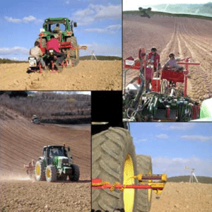 Imatge del servei de Plantació amb Làser de Cal Vicari